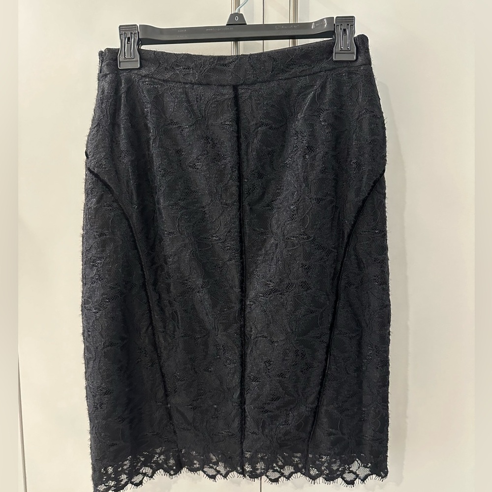 Worn once. Donna Karan lace skirt